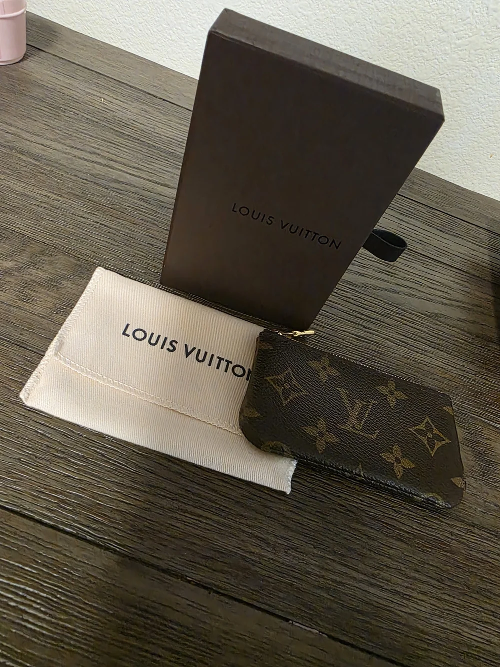 Louis Vuitton Monogram Key Pouch - Brown